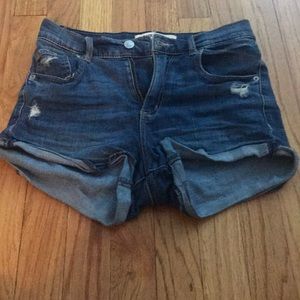 denim shorts
